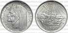0143] REPUBBLICA ITALIANA - 500 LIRE D'ARGENTO 1965 - DANTE ALIGHIERI - FDC