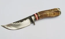 Antler Knife With All leather Sheath by Dblue