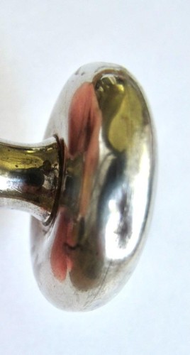 Towle Sterling Silver Baby Barbell Rattle 8 Toy No Monogram - Picture 8 of 8