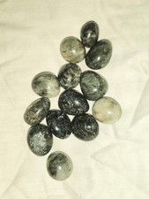 STUNNING NATURAL GREEN RUTILATED QUARTZ TUMBLES