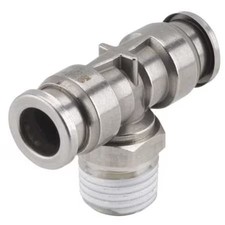 Smc Kqg2t11-N03s 3/8" Tube X Mnpt Ss Male Branch Tee