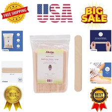 Large Wooden Wax Sticks - Body Hair Removal Applicator for Waxing,    x 6  Pa...