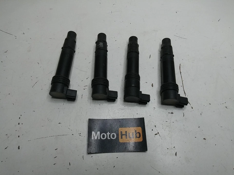 2004 04 03-04 KAWASAKI NINJA ZX6R ZX636 IGNITION COILS STICKS SPARK PLUG CAPS! - Image 4 of 4