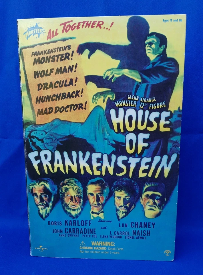 Figura 2001 Sideshow House of Frankenstein Universal Monster 12" Glenn Strange Foto 2 de 4