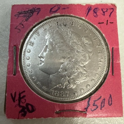 1887-O Morgan Silver Dollar In VF Condition