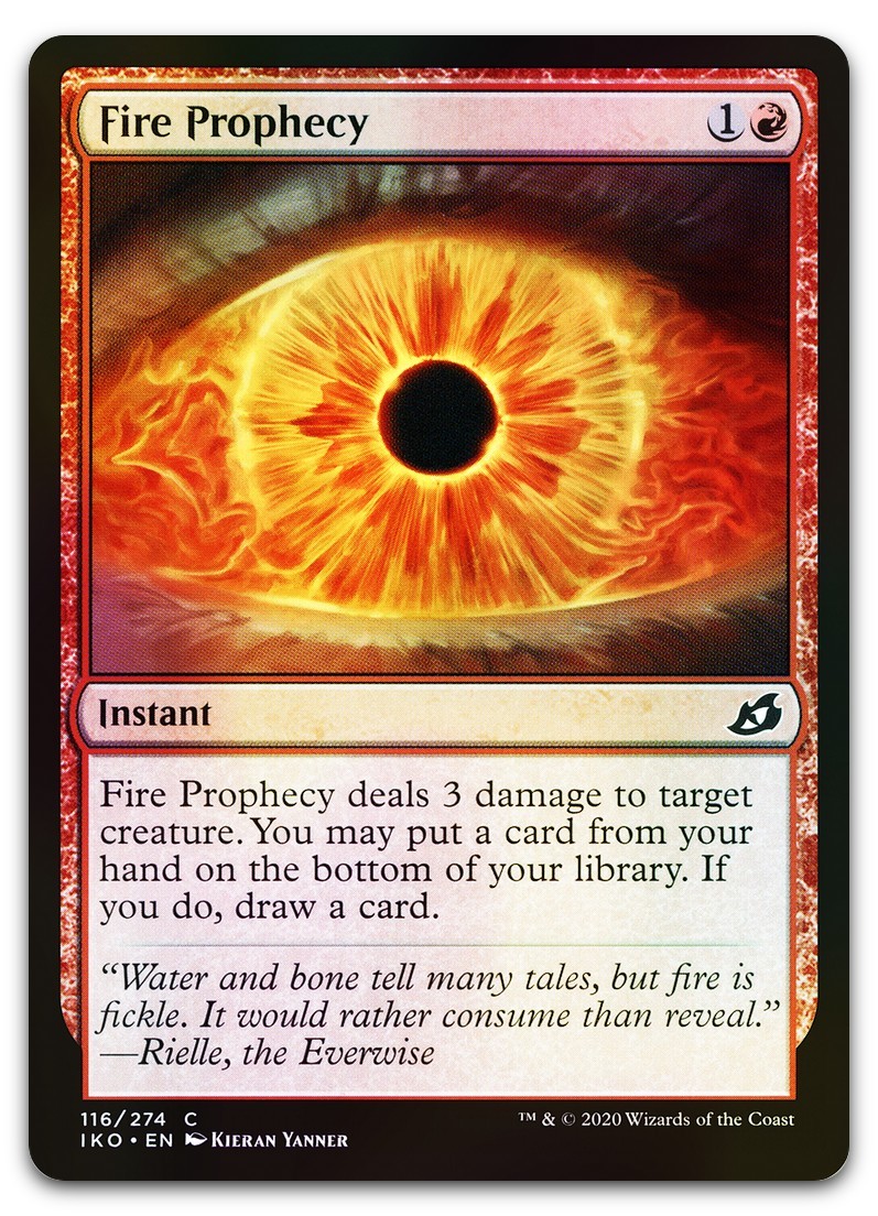 Fire Prophecy #116 (Foil) (NM) Ikoria IKO Magic MTG