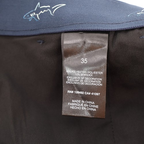 NEW Greg Norman ML75 Microlux Collection Golf Stretch Shorts Mens 35 Navy Blue - Picture 5 of 6