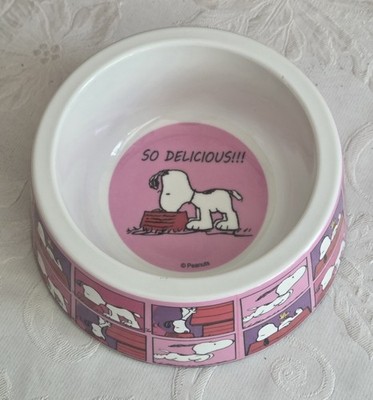 Peanuts SNOOPY Dog Food Or Water Bowl ZOOZ PETS Melamine FilmColorPk Medium 