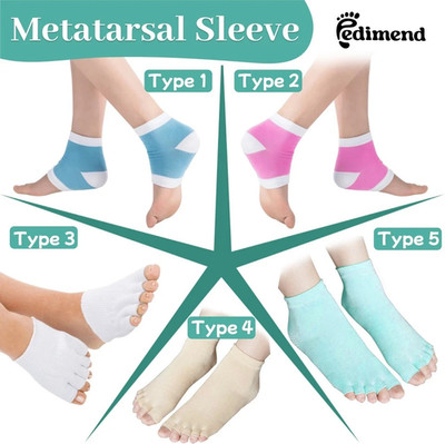 Open Toe Gel Lined Compression Socks Plantar Fasciitis Sleeves Arch Support PAIR