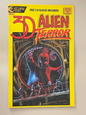 3-D Alien Terror #1 (Eclipse Comics June 1986) Book Only - HIGH GRADE