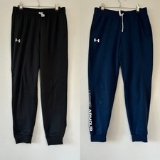Under Armour Boys YXL Joggers Lot of 2   Black  Navy Sweatpants P8