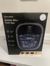 Homedics Bubble Bliss Foot Spa with 3 Attachments New In Box