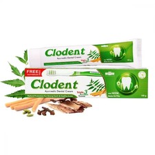 HAPDCO Clodent Neem Dental Cream (100g) Homeo...