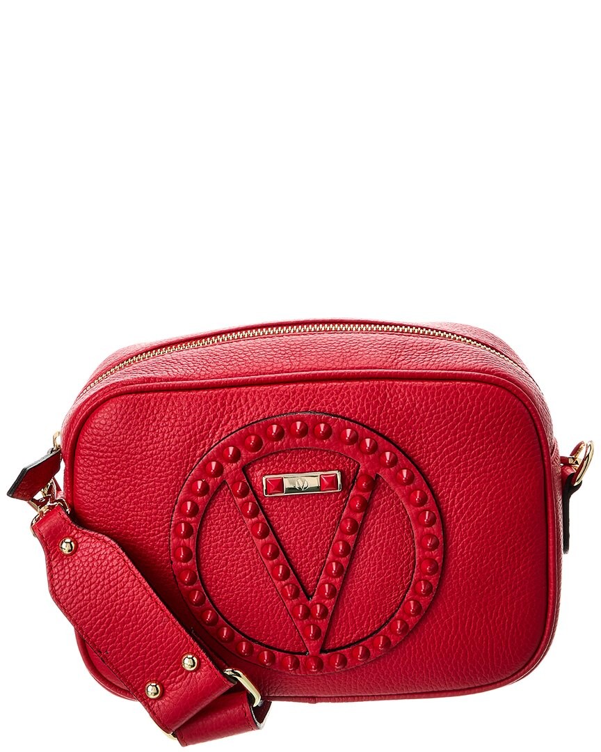 valentino by mario valentino mia studded logo leather crossbody bag