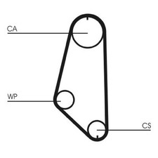 Wasserpumpe + Zahnriemensatz für Opel Kadett E T85 Omega A V87 Vectra | 2415813