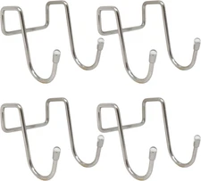 4Pack Over Cabinet Hook Stainless Steel Multiple Use Kitchen Cabinet Drawer Cabi