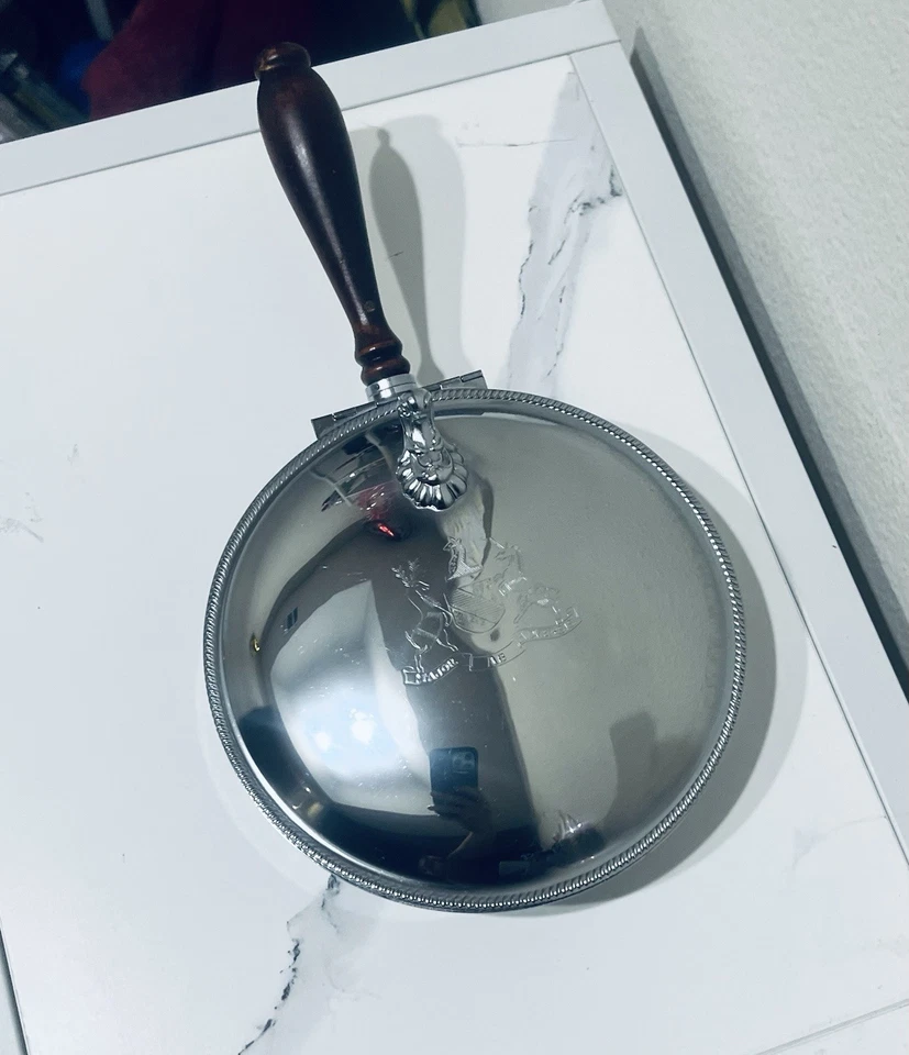 Perma Brite Chrome By National Silver Company, Silent Butler Crumb Catcher. - Image 2 of 4