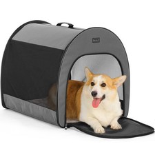 PETSFIT Soft Dog Crate - 30" Lightweight, Roomy, Portable, Easy Setup for Travel