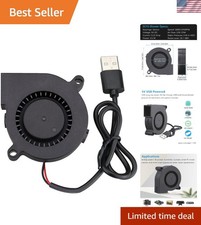 Compact 50mm USB Powered Blower Fan - 3500 RPM for Effective Cooling Solutions