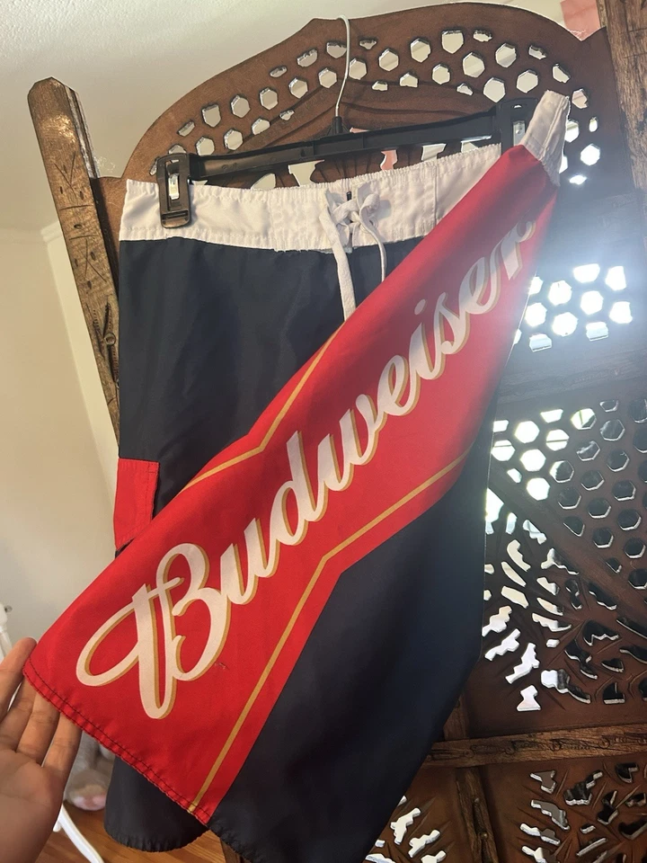 Mens Budweiser Swimming Shorts Size Large - Image 2 of 4