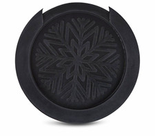 Gitarren Schallloch-Abdeckung 10–11 cm Gummi schwarz für Akustikgitarre