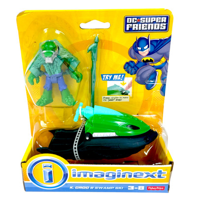 DC Super Friends Imaginext Killer Croc Swamp Ski Figure Villain Kid Toy Ages 3+