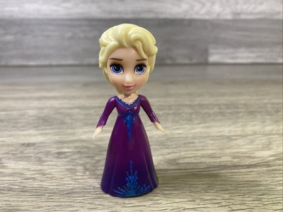 Elsa In Purple Dress Disney Frozen Character 3.5  Figure Plastic Toy