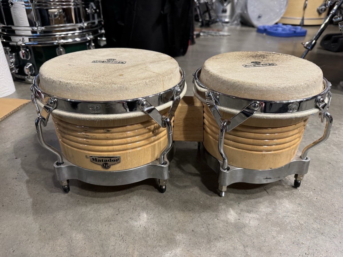 LP Matador Wood Bongo Natural/Chrome Tone Hardware M201-AWC LOVED