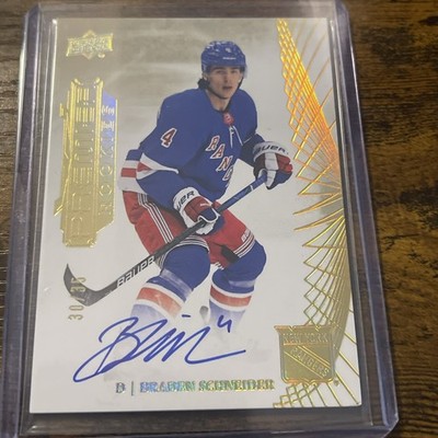 BRADEN SCHNEIDER  2022-23 Upper Deck Premier Auto #121 RC Rangers /35!!