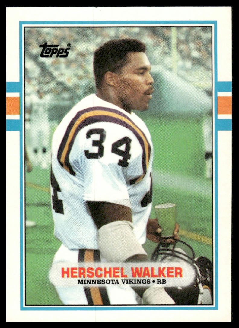 Herschel Walker 1989 Topps Traded #120T Minnesota Vikings