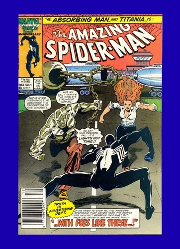 Amazing Spider-Man #283 - RARE Newsstand Edition - 1st Mongoose - 1986 - 9.6 NM+