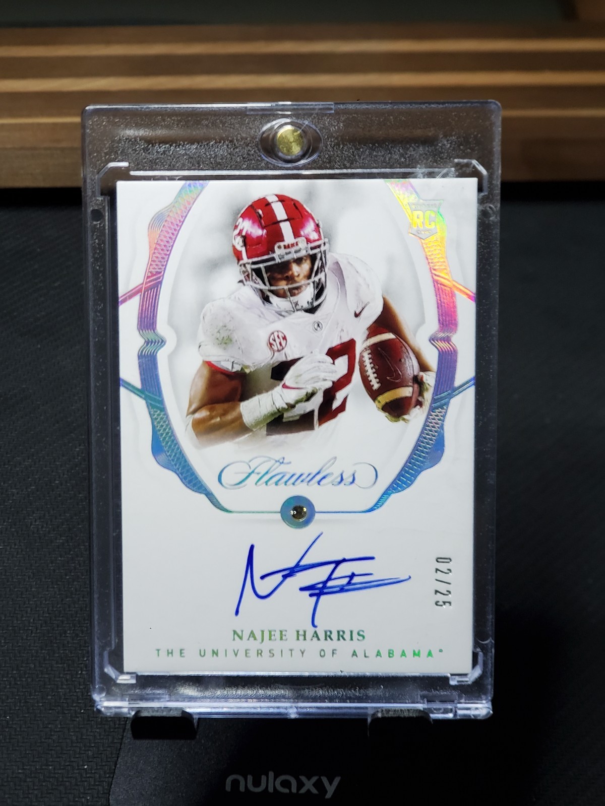 Najee Harris Panini Flawless Collegiate #83 Gems Signature