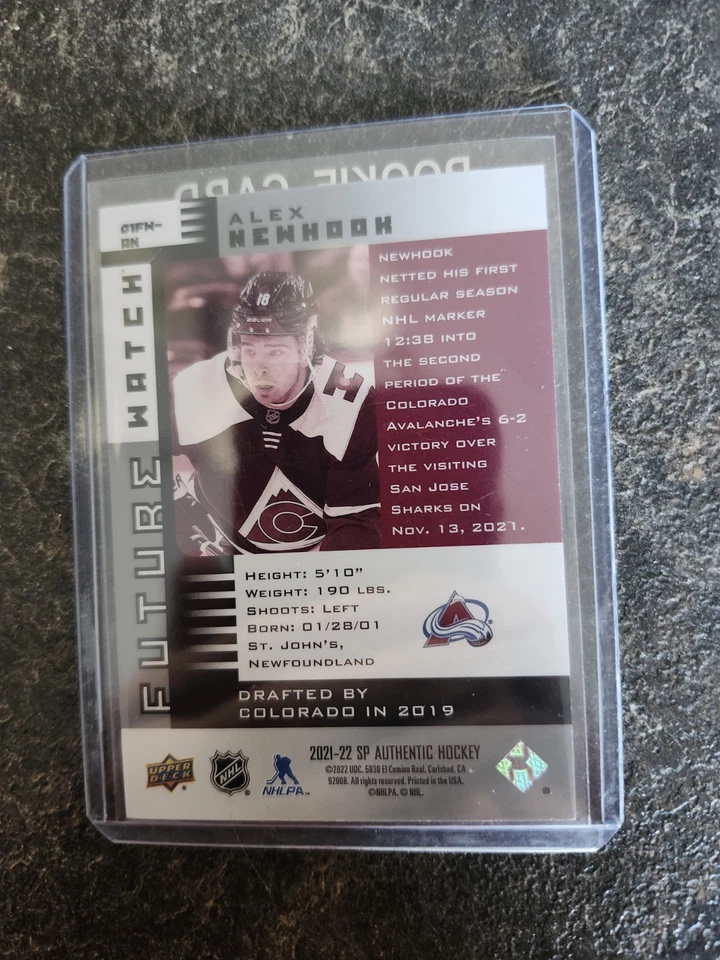 2021-22 SP Authentic Future Watch Retro 471/900 Alex Newhook Card# 01FW-AN - Image 2 of 2