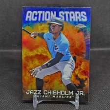 2023 Topps Chrome Update #ASC-30 Jazz Chisholm Jr. Action Stars