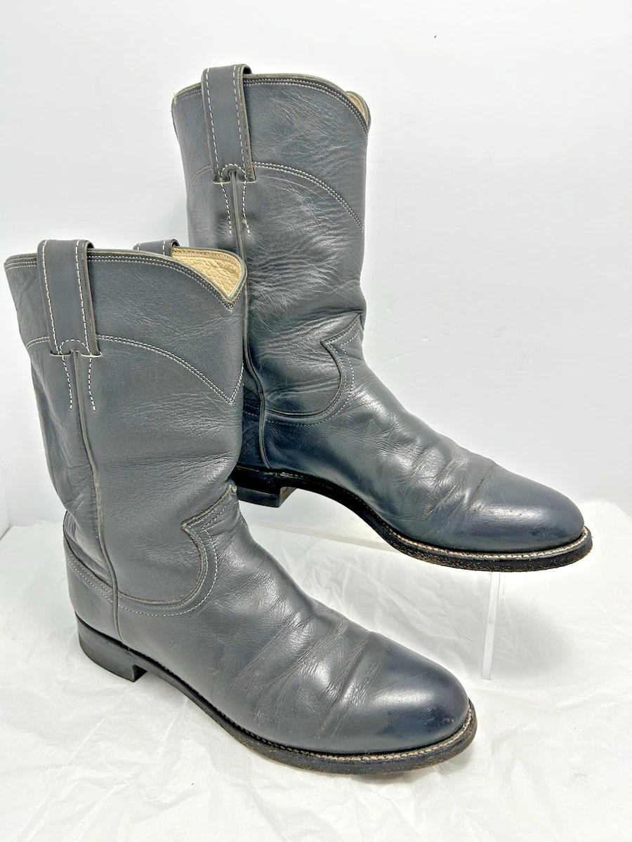 Gray Solid Justin Boots for Women for sale | eBay display picture 3