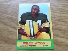 1963 Topps Willie Wood Football  Card RC Green Bay Packers HOF EX