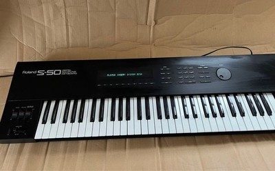 Roland S-50 Sampler Tastatur LCD Problem Sound getestet Müll Teile...