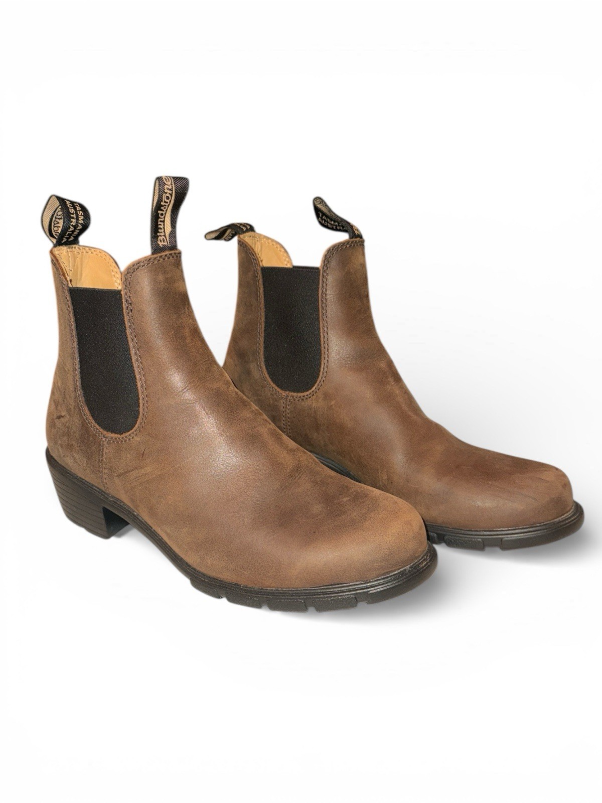 Blundstone Brown Leather Chelsea Ankle Boots