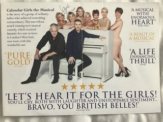 Calendar Girls Theatre Flyer Signed By Fern Britton