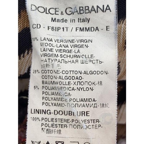DOLCE&GABBANA Kleid braun Wolle ärmellos Größe 36 klassisches Design - Bild 4 von 4