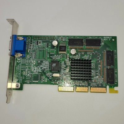 VisionTek AGP VGA Card NV996.0 REV D (Nvidia RIVA TNT2 Model 64 32MB)