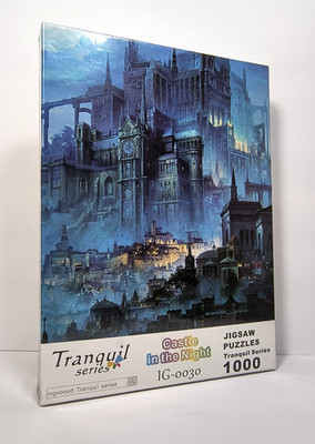 1000 Piece Jigsaw Puzzle Castle in the Night Tranquil Series 19.6 x29.5  NEW!