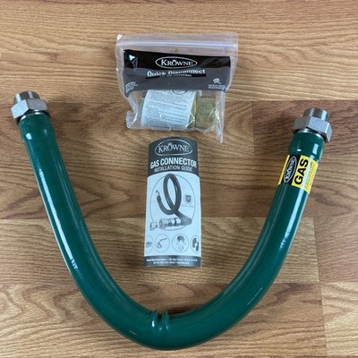 Krowne P12536K5 Gas Connector Kit 36'' Long 1-1/4'' Diameter with Quick Disconnect