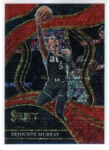2023-24 Panini Select Dejounte Murray Red Disco Prizm #24/49 (JL)