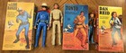 Marx Johnny West Lone Ranger Tonto Dan Reid Boxed Lot with Accessories