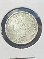 1888 Canada Silver 10 Cents XF Details