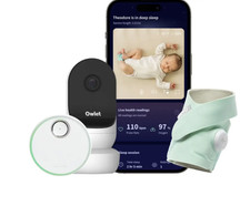 Owlet Dou Plus Soft-Smart Baby Monitor-Heart Rate, Oxygen Level. 0-5 Y. Open Box