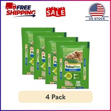 4 pack Feline Pine Original 100 Natural Cat Litter, 20 lb