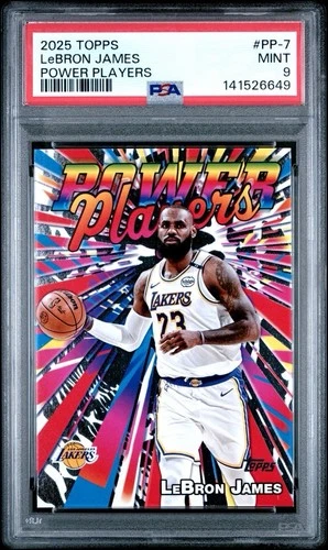 2025 Topps Basketball #PP-7 LeBron James Power Players PSA 9 Card MINT Free Ship