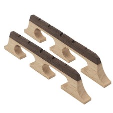 5-String Banjo Bridge, 2-Pack Ebony Maple Banjolele Bridges, Universal Fit Pa...